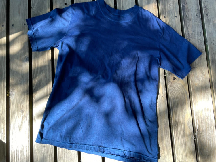 藍染めTシャツ（レギュラー）